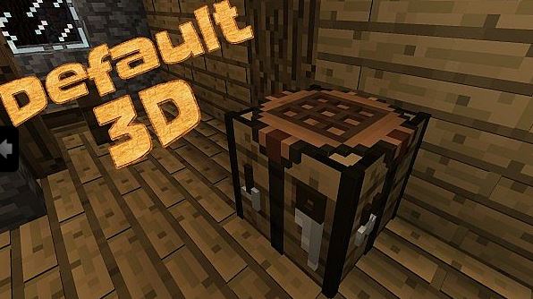Pack de Texturas Default 3d para Minecraft 1.8