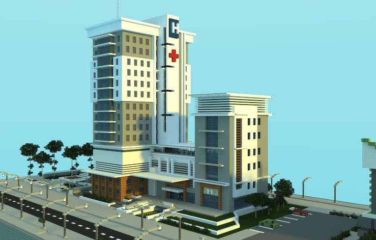Hospital moderno Minecraft