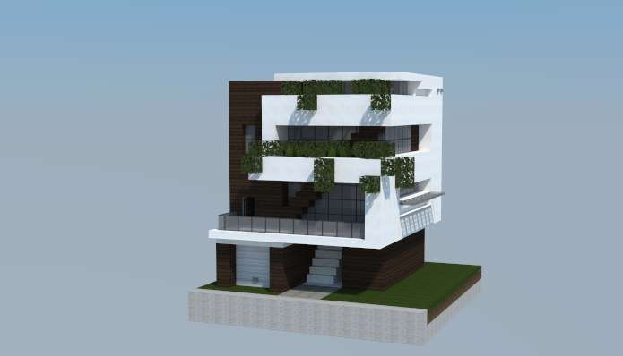 Nueva Casa moderna 16x16 para Minecraft