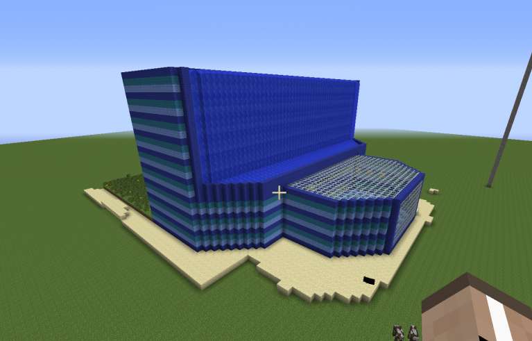 Edificio Cascada para Minecraft