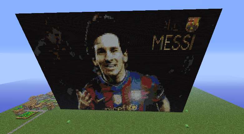 Messi FC Barcelona Minecraft