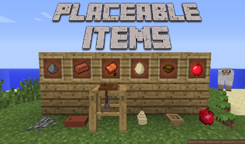 Placeable Items Mod para Minecraft 01/07/10